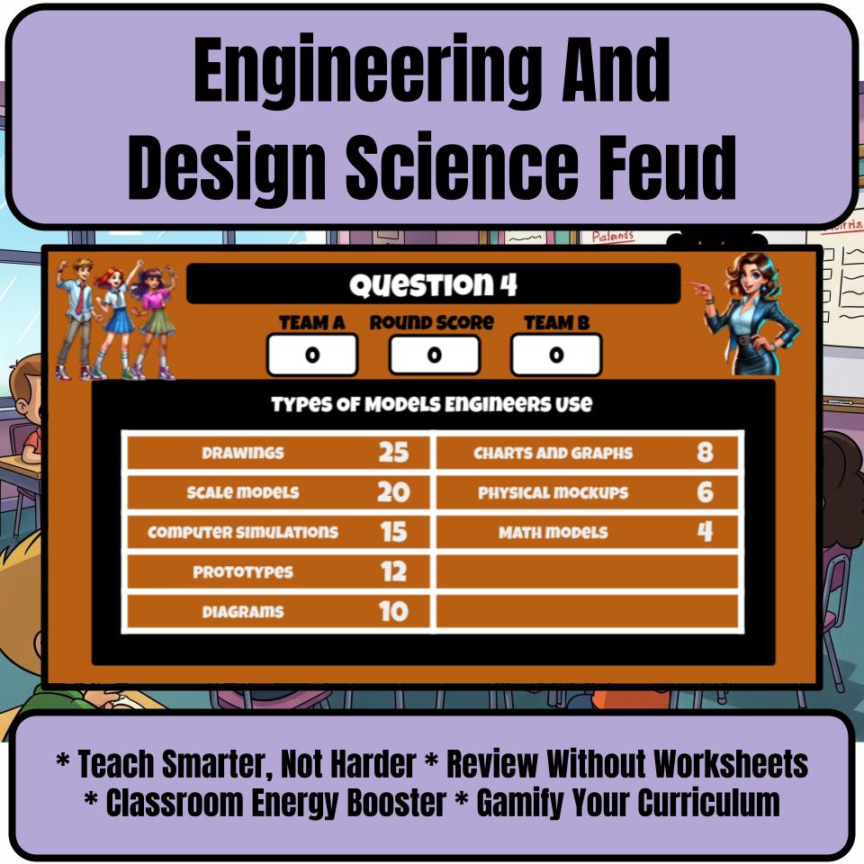 Engineering And Design Science Review Family Feud Style Game Activity CF0019