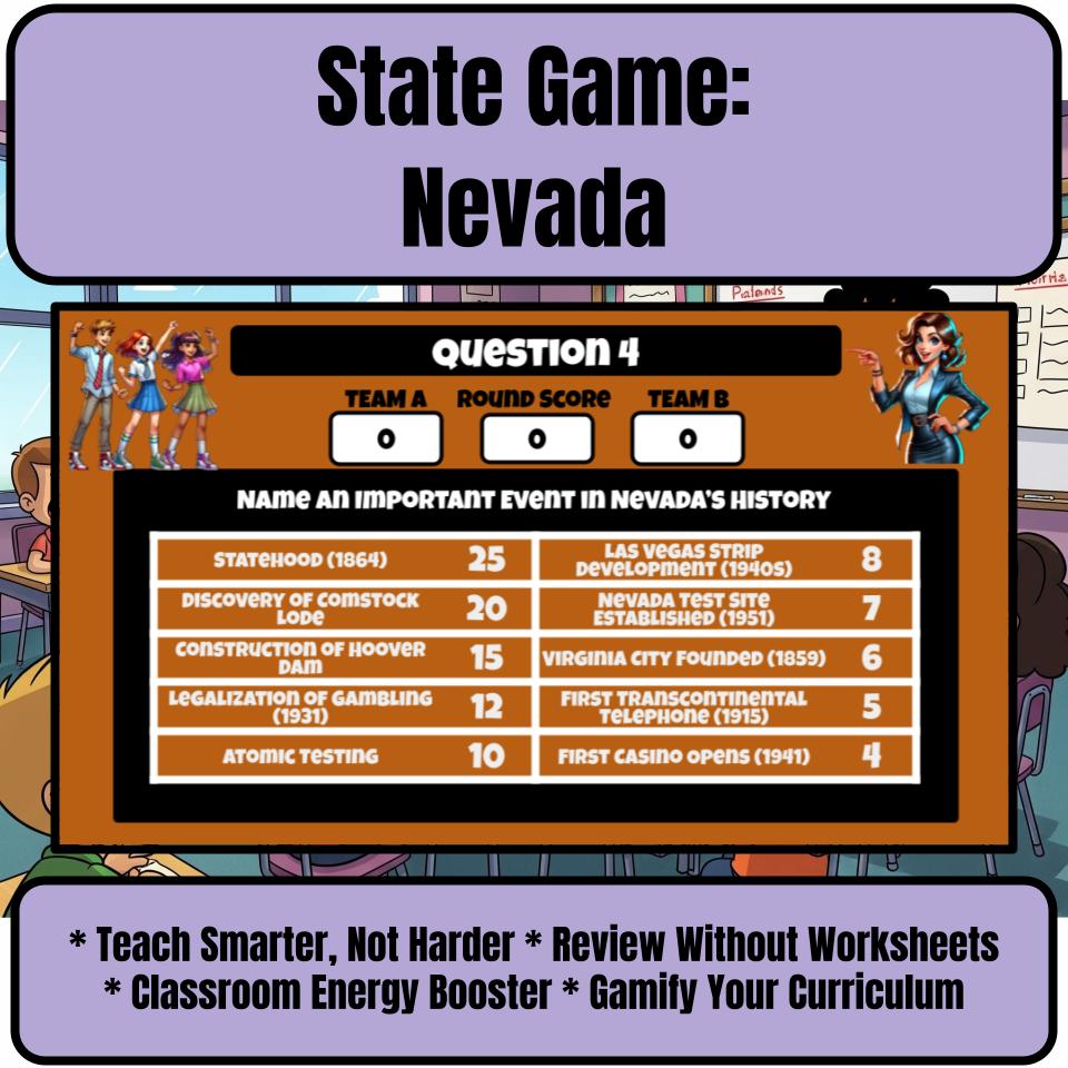 Nevada Social Studies Family Feud Review Game CF0019