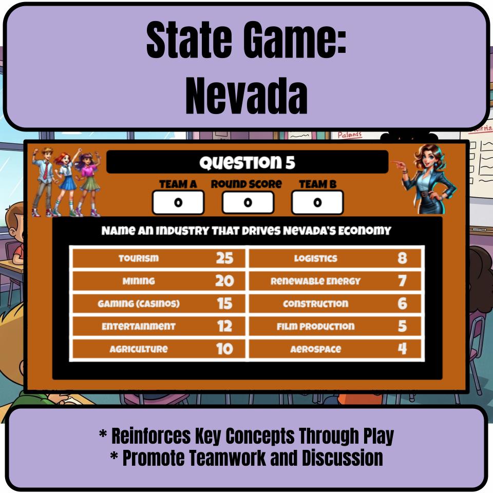 Nevada Social Studies Family Feud Review Game CF0019