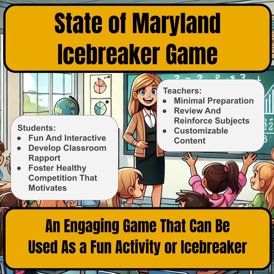 State of Maryland Jeopardy Game I0019