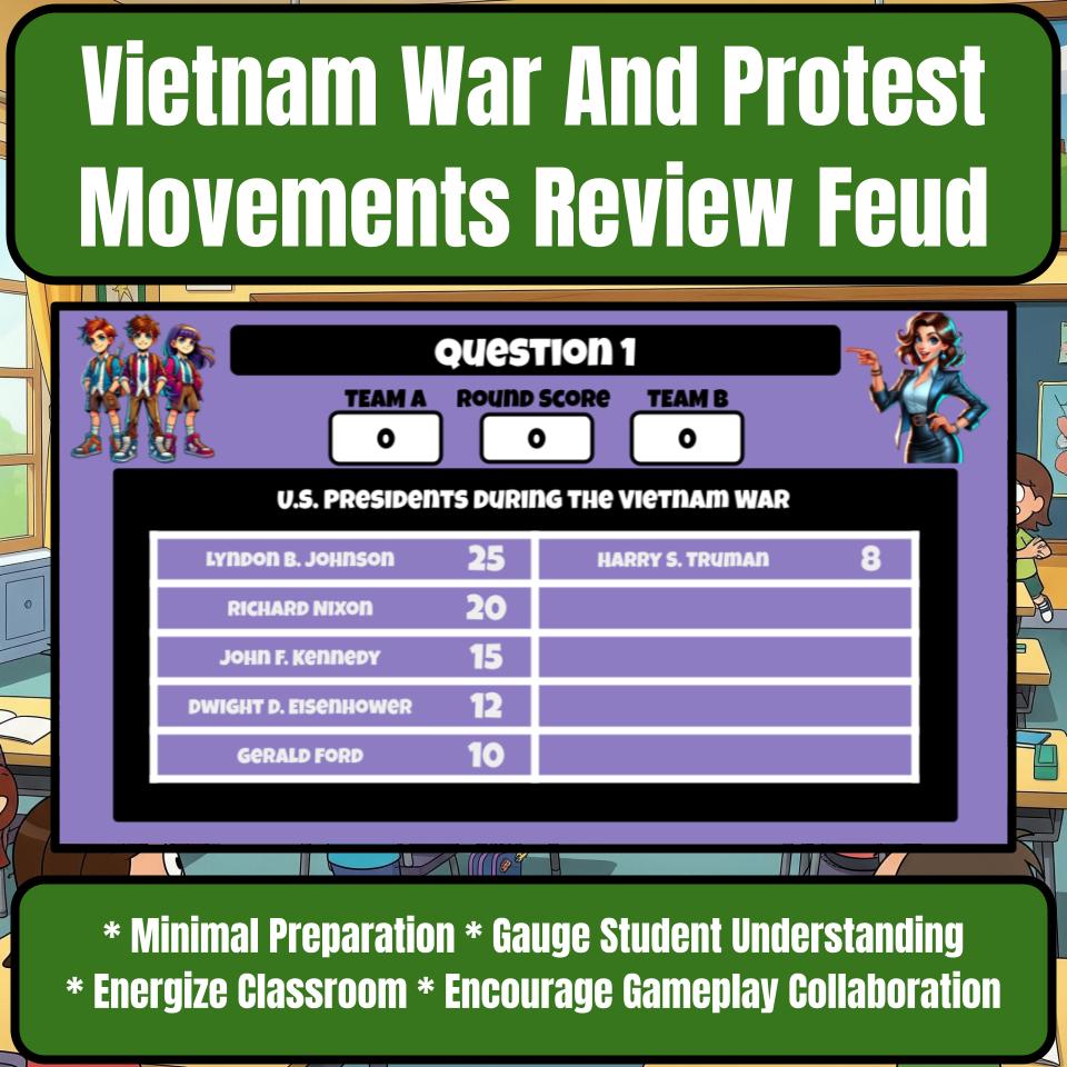 Vietnam War And Protest Movements Review Feud CF0190