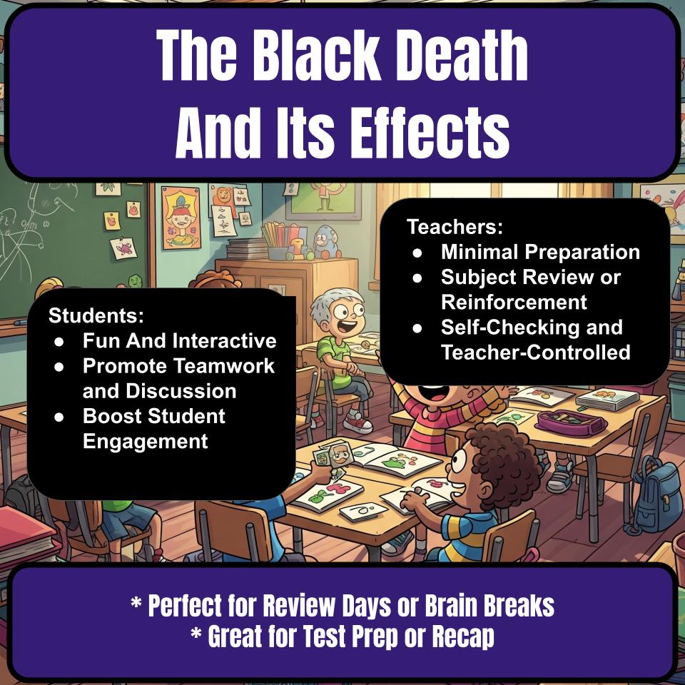The Black Death And Its Effects Family Feud Style Game - Review Activity CF0194