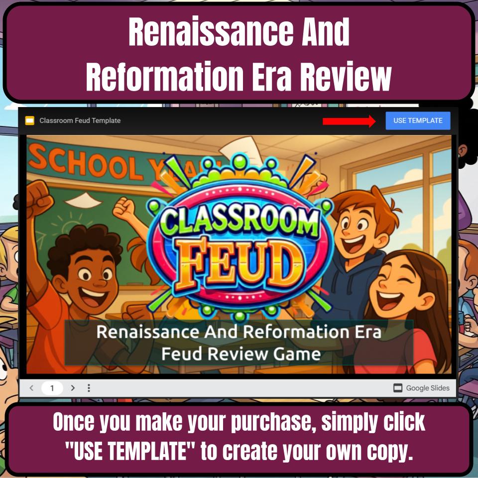 Renaissance And Reformation Era Feud Review Game CF0195