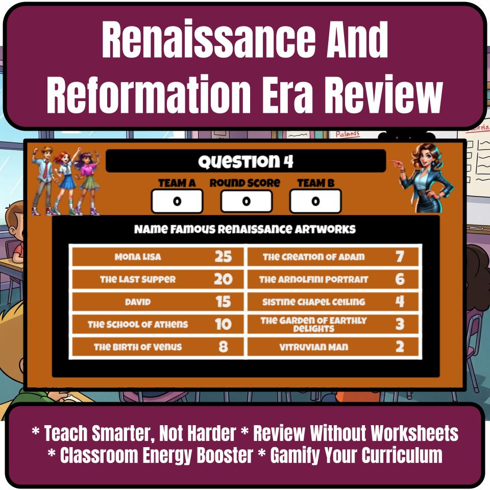 Renaissance And Reformation Era Feud Review Game CF0195