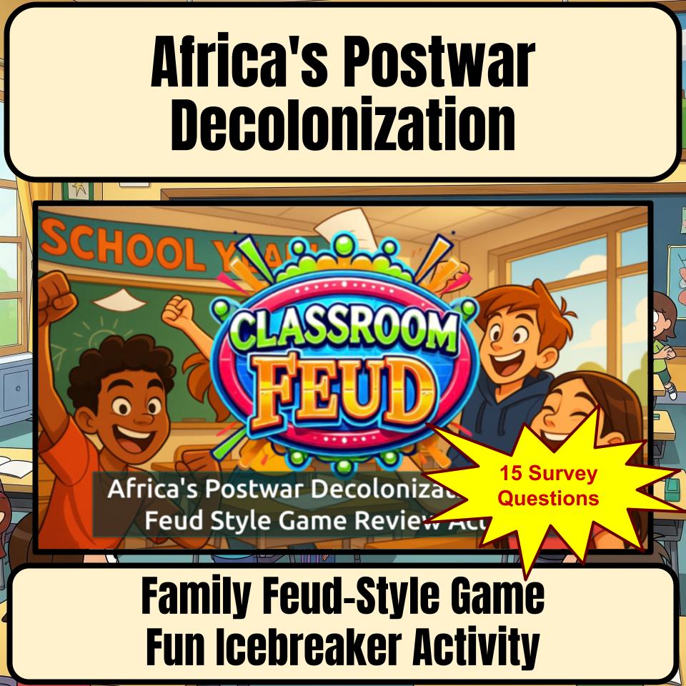 Africa'S Postwar Decolonization Family Feud Style Game Review Activity CF0199