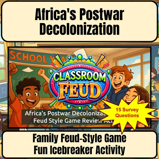 Africa'S Postwar Decolonization Family Feud Style Game Review Activity CF0199
