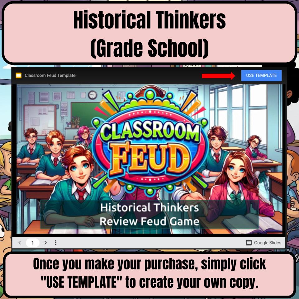 Historical Thinkers (Grade School) Review Feud CF0002