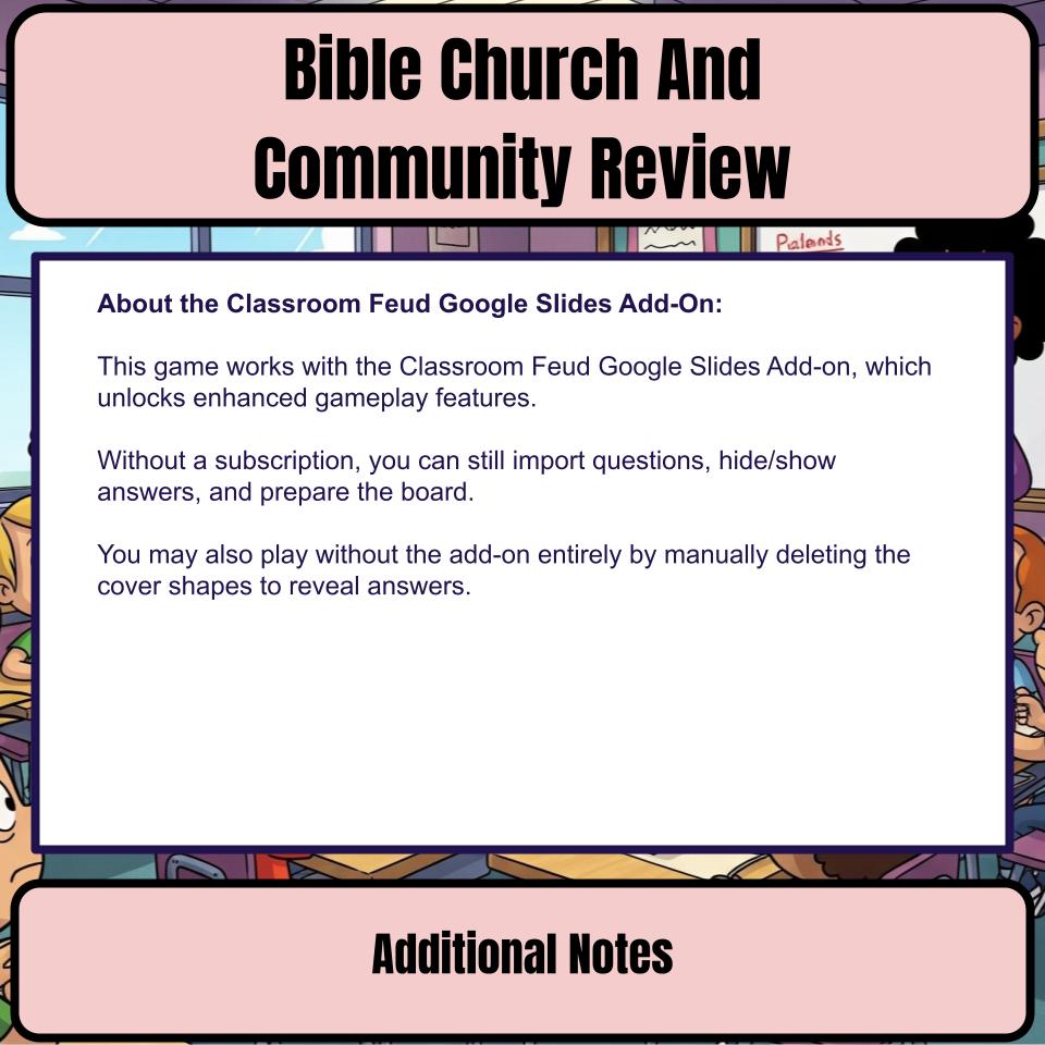 Bible Church And Community Feud Review BF0002