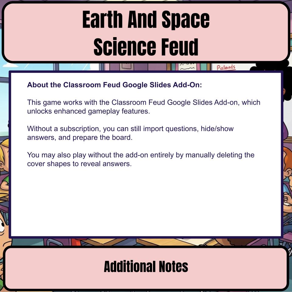 Earth And Space Science Feud Review CF0002