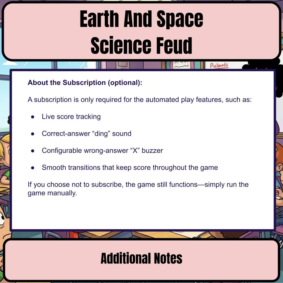 Earth And Space Science Feud Review CF0002