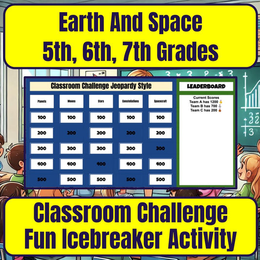 Earth And Space, 5Th Grade, 6Th Grade, 7Th Grade Jeopardy Science Review I0002