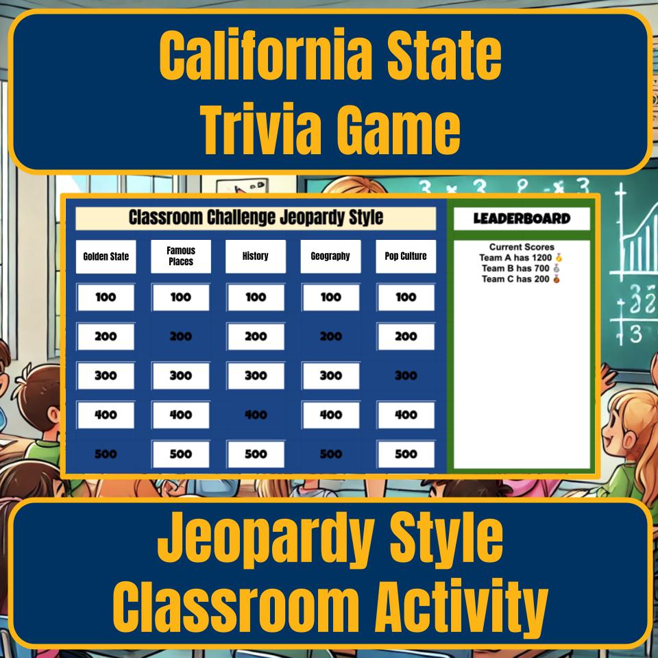 State of California Jeopardy Game I0002