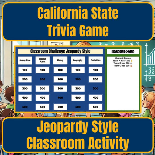 State of California Jeopardy Game I0002