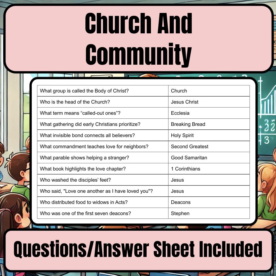 Church And Community Jeopardy Bible B0002