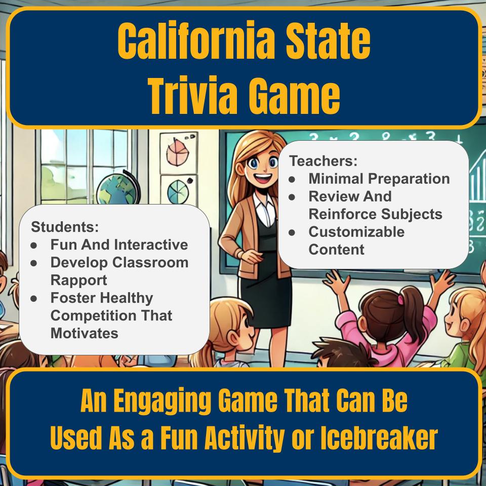 State of California Jeopardy Game I0002