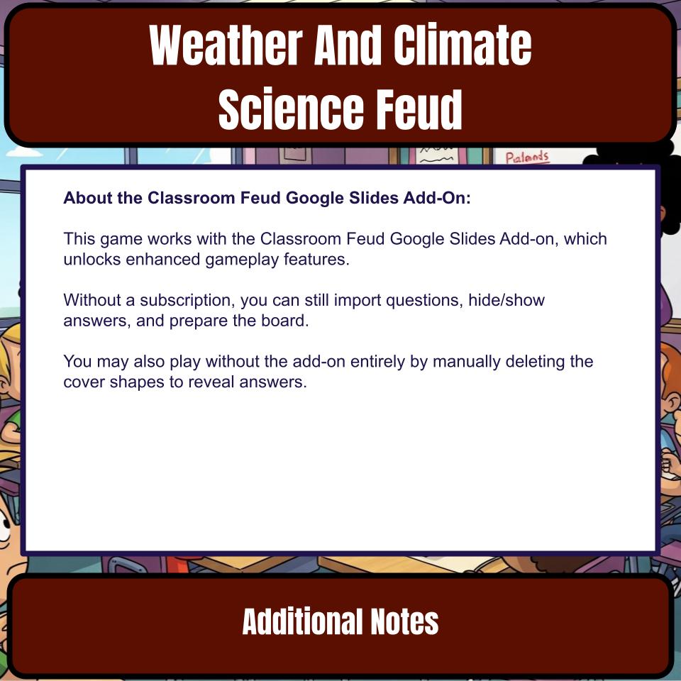 Weather And Climate Science Feud Review CF0020