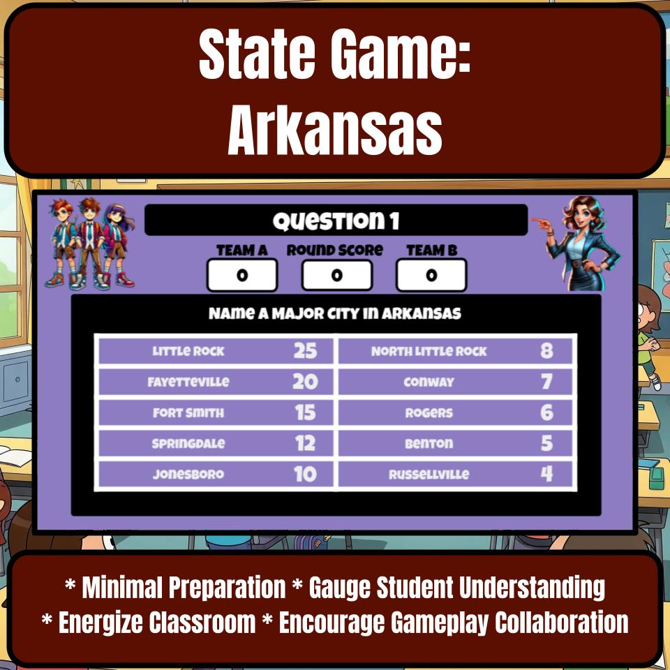 Arkansas Social Studies Family Feud Review Game CF0020
