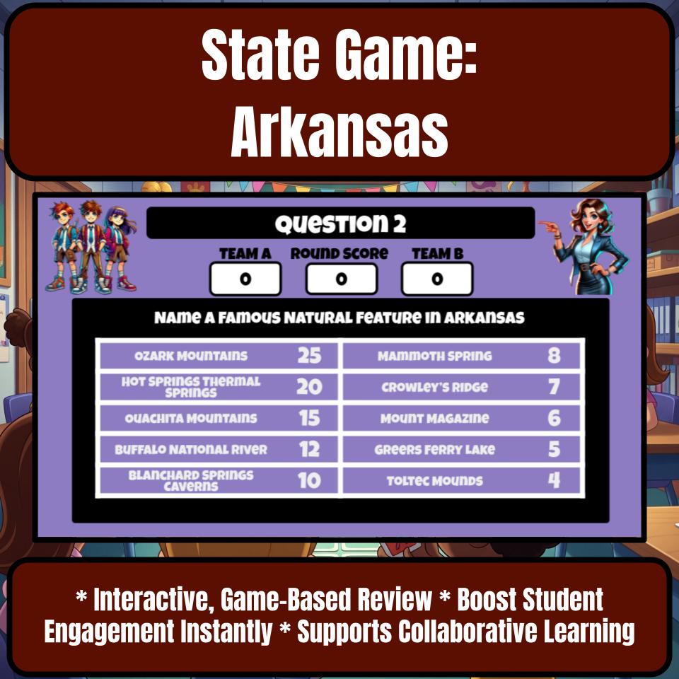 Arkansas Social Studies Family Feud Review Game CF0020