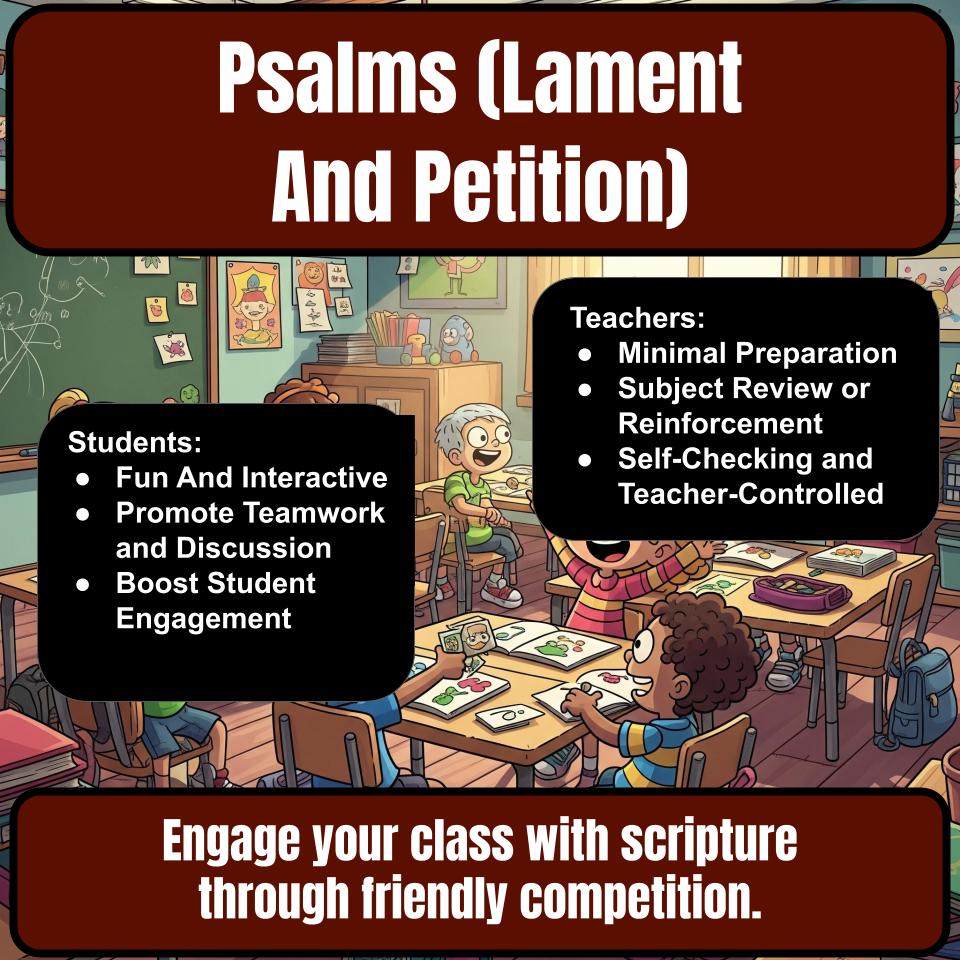 Psalms (Lament And Petition) Feud Review BF0020
