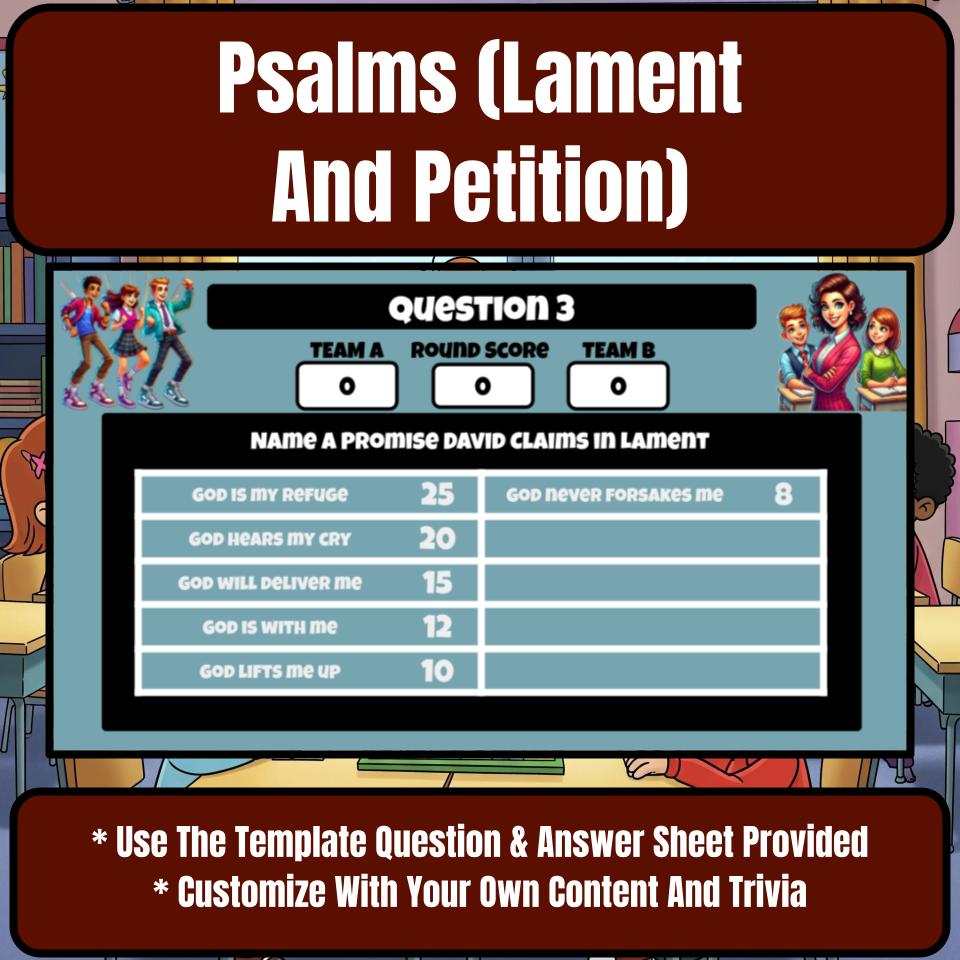 Psalms (Lament And Petition) Feud Review BF0020