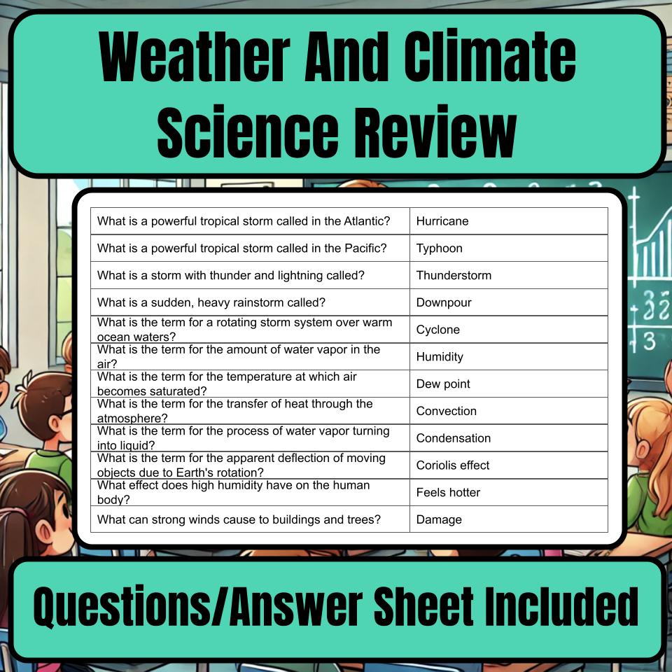 Weather And Climate Jeopardy Science Review I0020