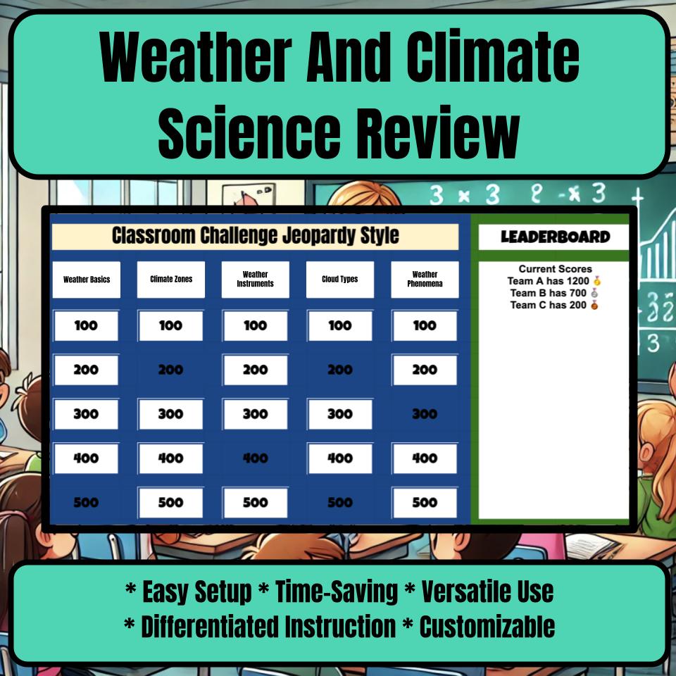 Weather And Climate Jeopardy Science Review I0020