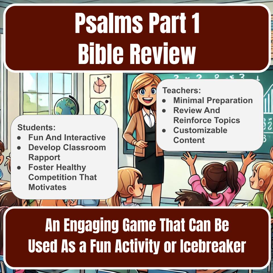 Psalms Part 1 Jeopardy Bible B0020