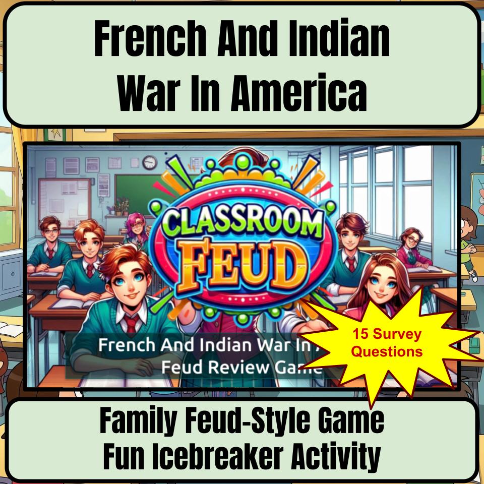 French And Indian War In America Feud Review Game CF0200