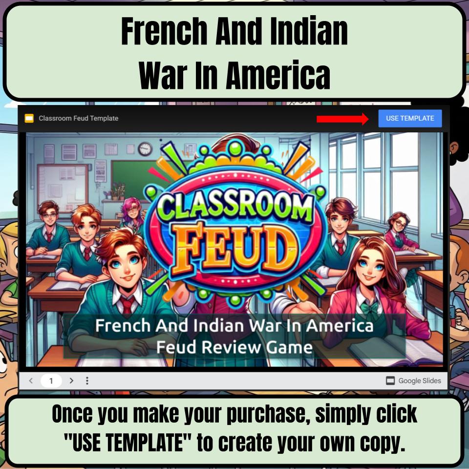 French And Indian War In America Feud Review Game CF0200