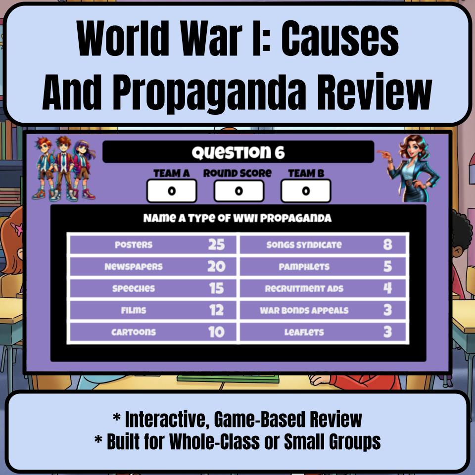World War I: Causes And Propaganda Review Feud CF0202