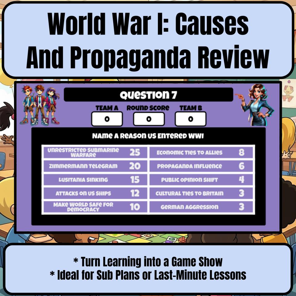 World War I: Causes And Propaganda Review Feud CF0202