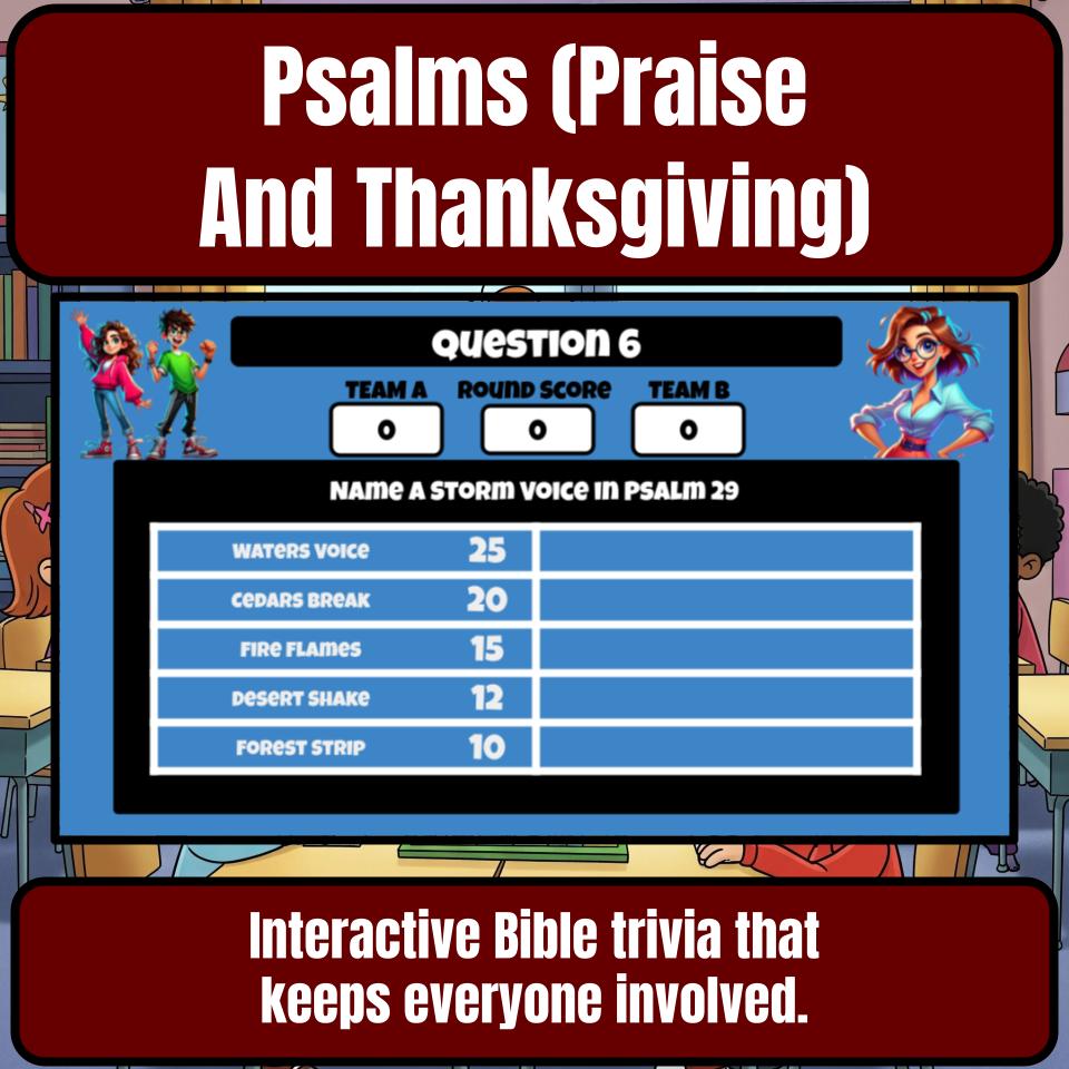 Psalms (Praise And Thanksgiving) Feud Review BF0021