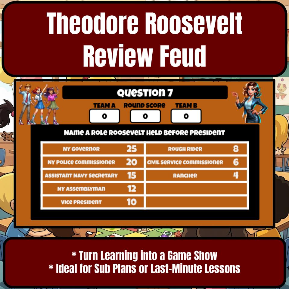 Theodore Roosevelt Feud Review Game CF0021