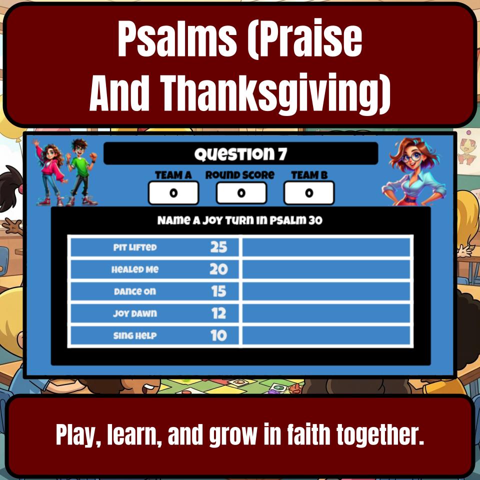 Psalms (Praise And Thanksgiving) Feud Review BF0021