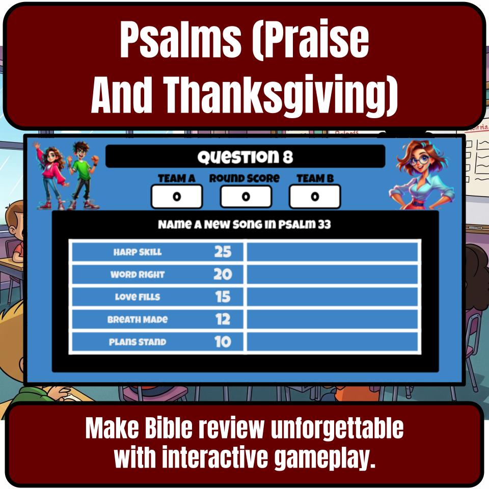 Psalms (Praise And Thanksgiving) Feud Review BF0021