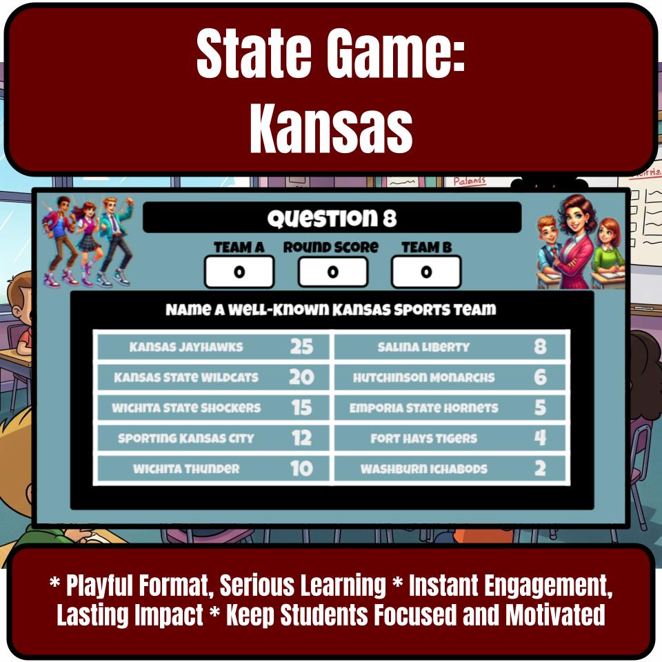 Kansas Social Studies Family Feud Review Game CF0021