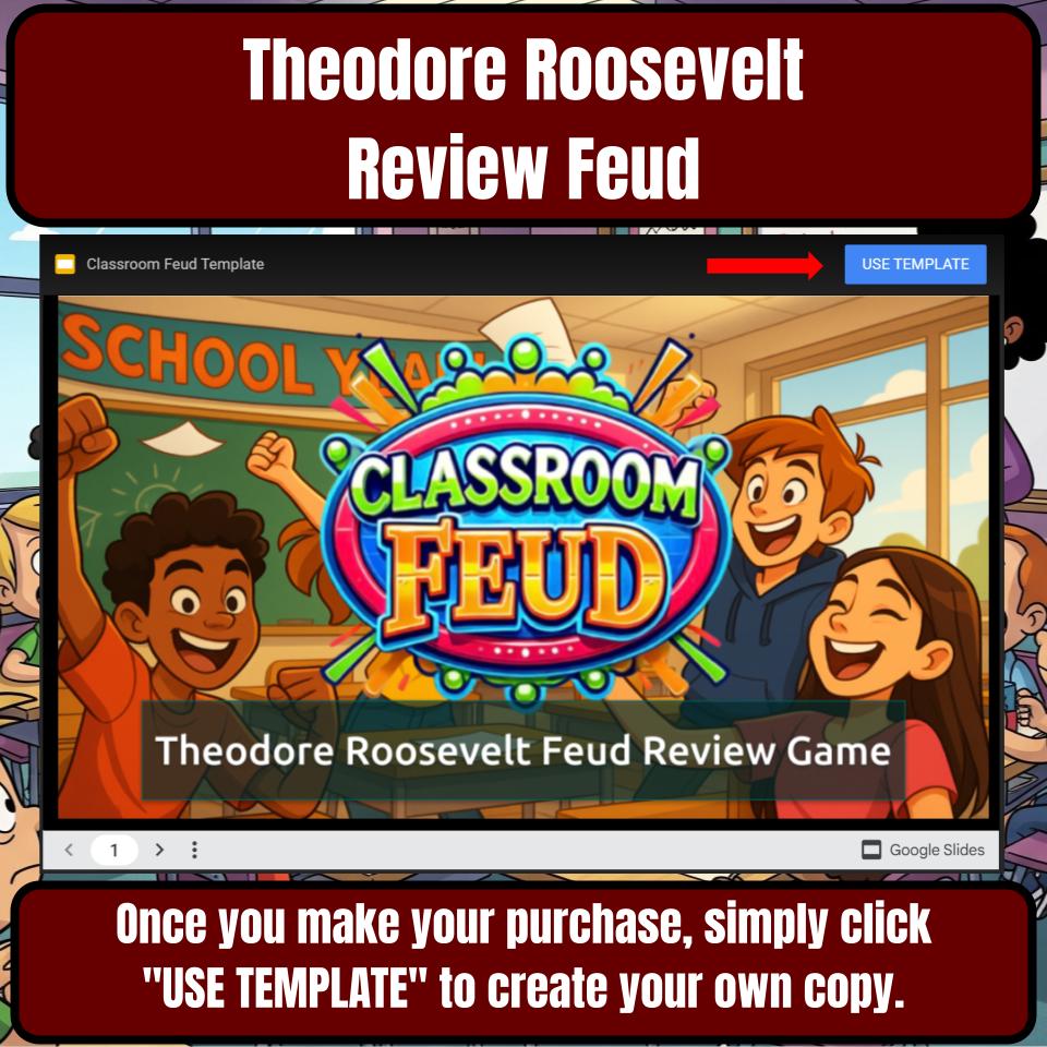 Theodore Roosevelt Feud Review Game CF0021