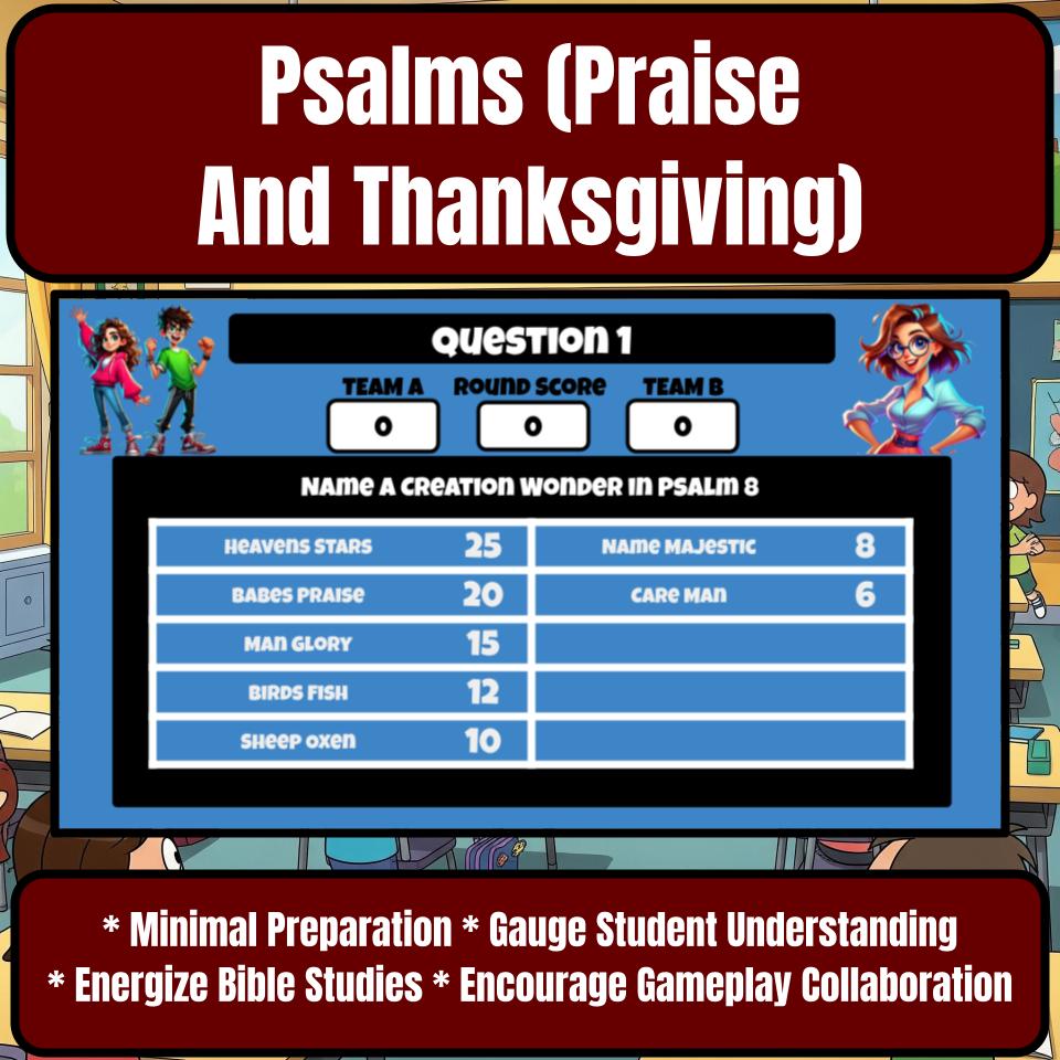 Psalms (Praise And Thanksgiving) Feud Review BF0021