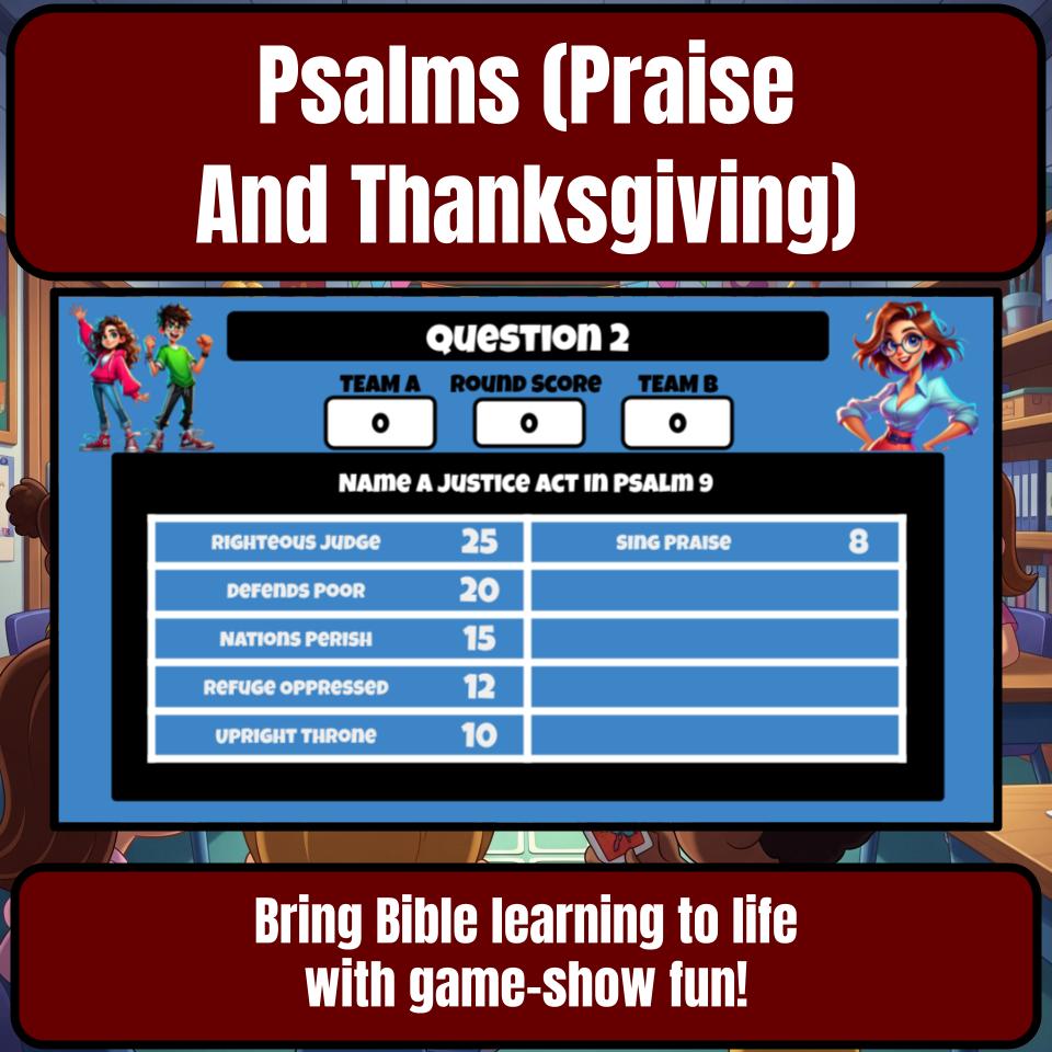 Psalms (Praise And Thanksgiving) Feud Review BF0021