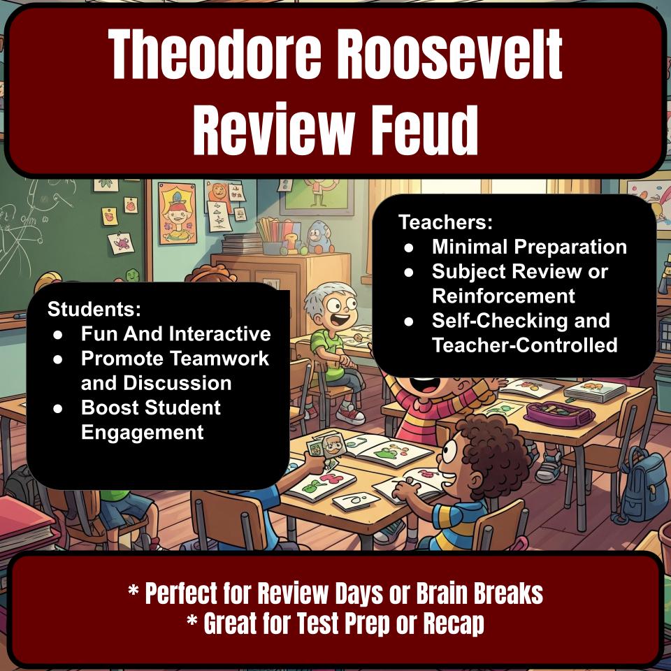 Theodore Roosevelt Feud Review Game CF0021