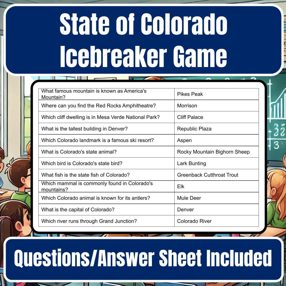 State of Colorado Jeopardy Game I0021