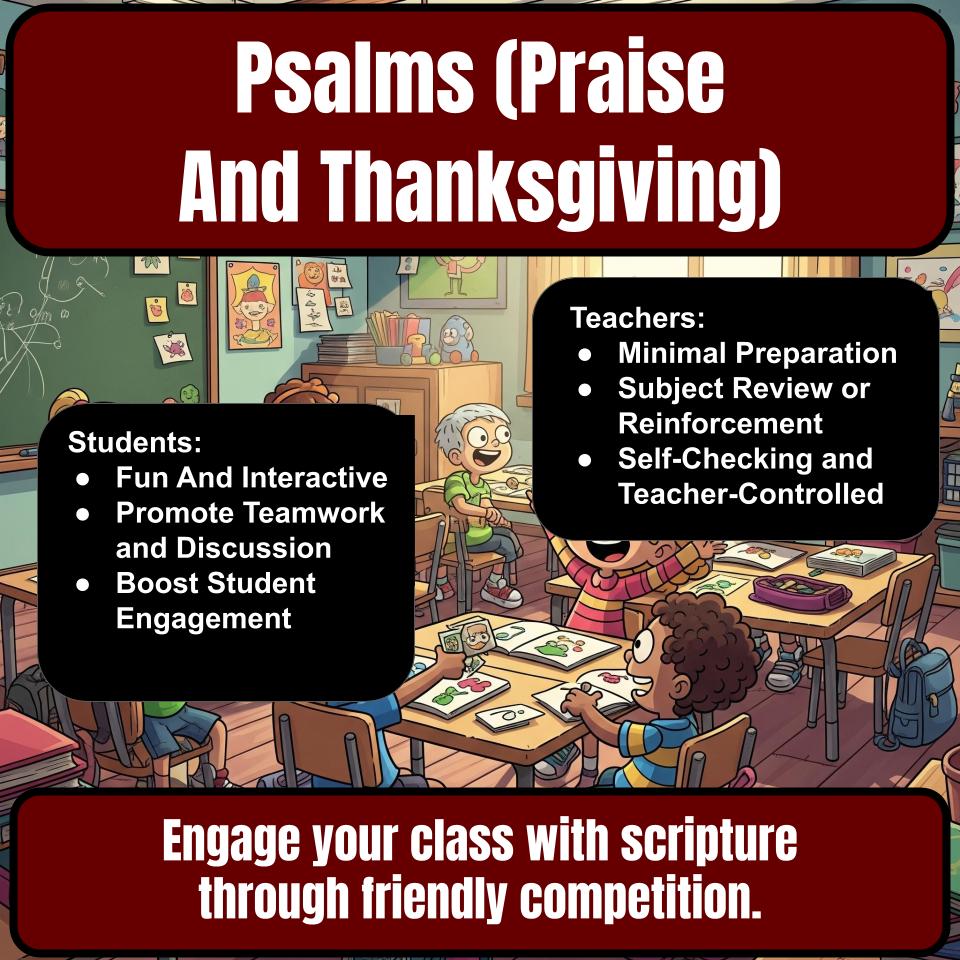 Psalms (Praise And Thanksgiving) Feud Review BF0021