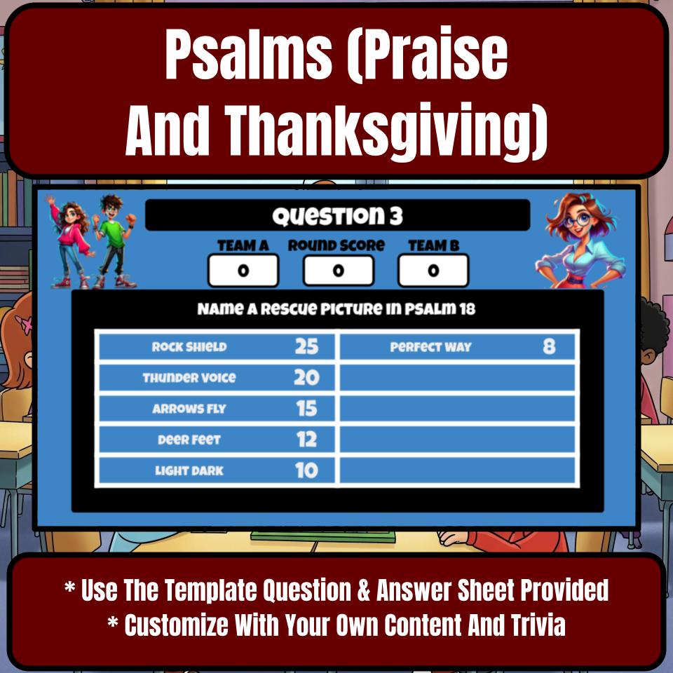 Psalms (Praise And Thanksgiving) Feud Review BF0021