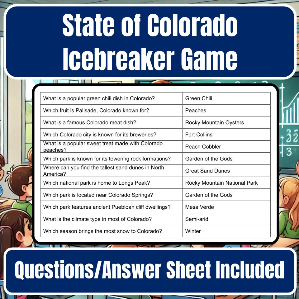 State of Colorado Jeopardy Game I0021