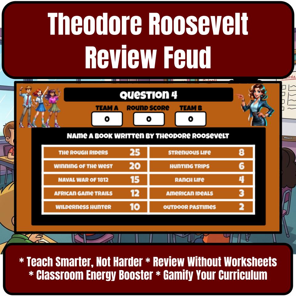 Theodore Roosevelt Feud Review Game CF0021