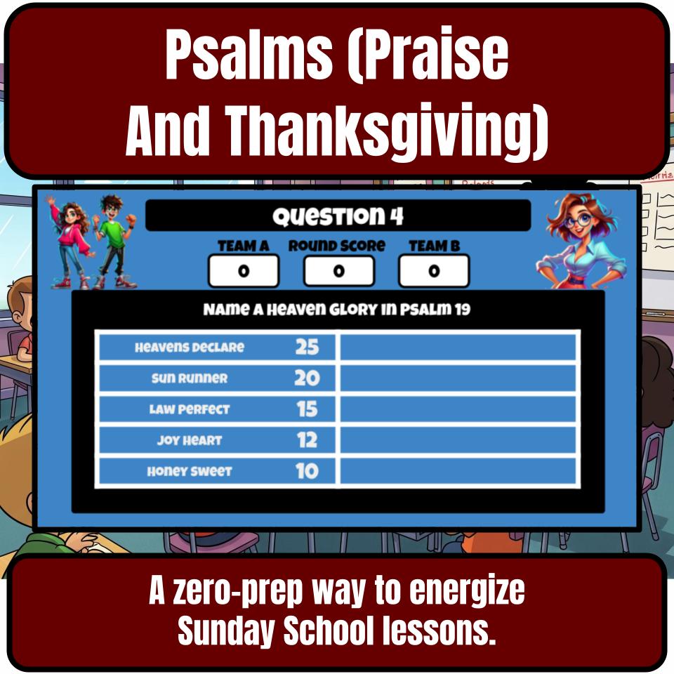 Psalms (Praise And Thanksgiving) Feud Review BF0021