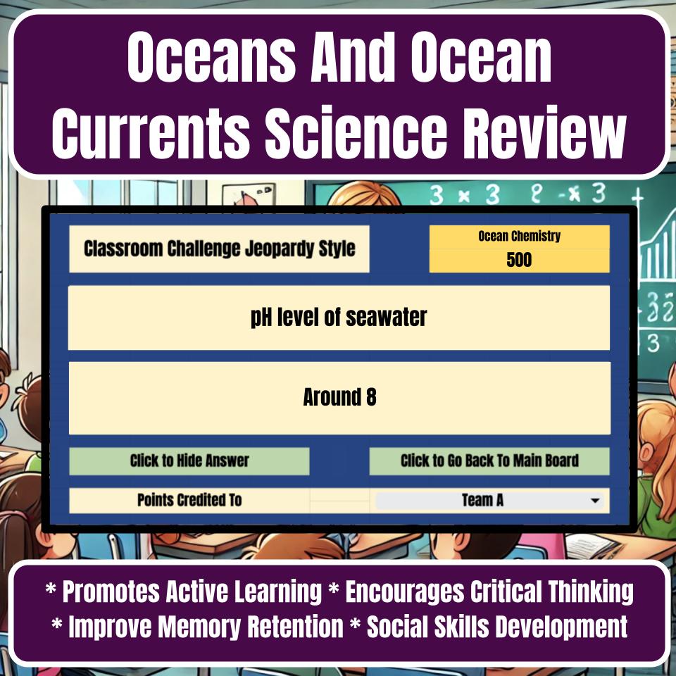 Oceans And Ocean Currents Jeopardy Science Review I0021