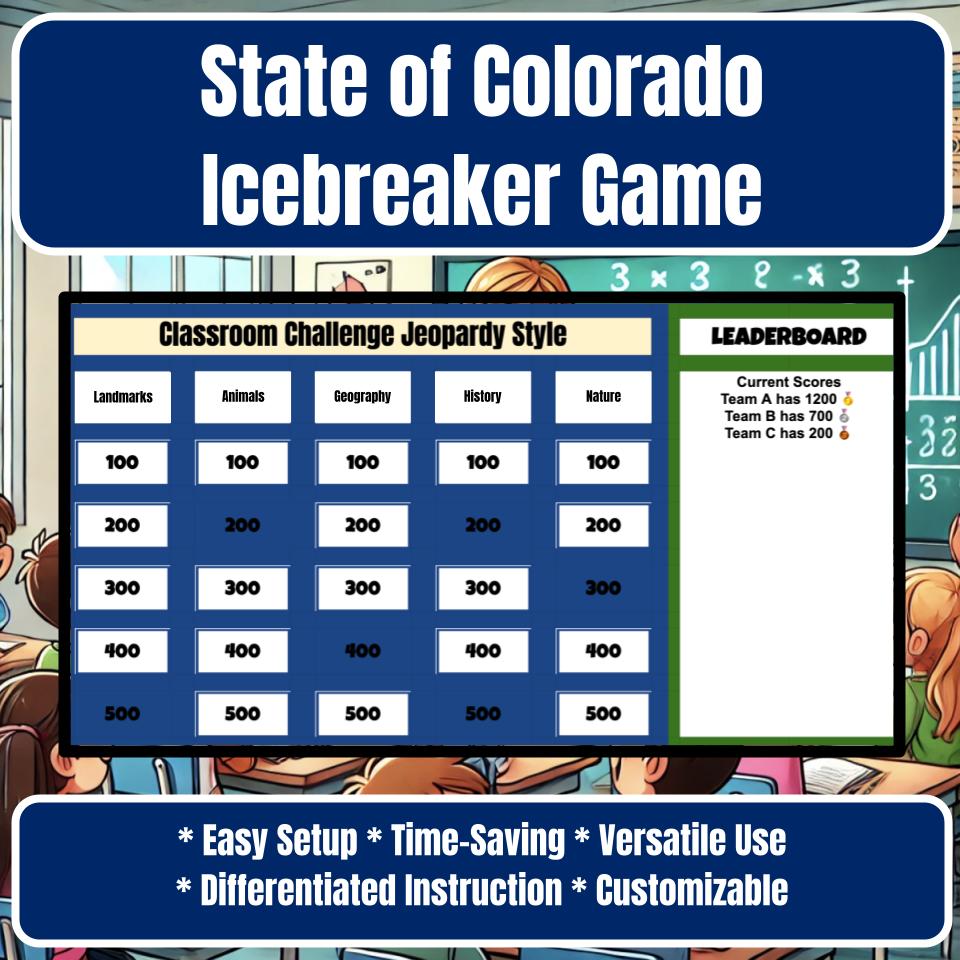 State of Colorado Jeopardy Game I0021