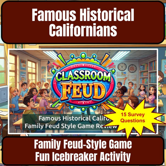Famous Historical Californians Social Studies Feud Review Activity CF0210