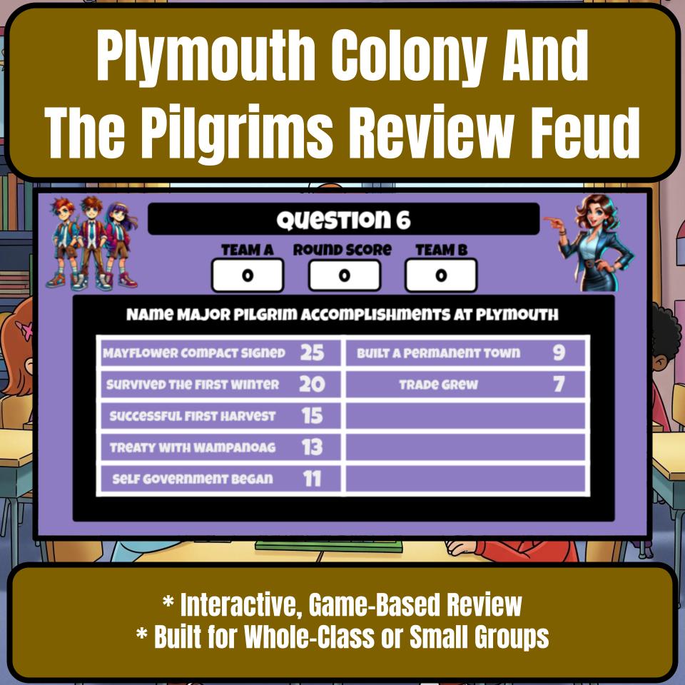 Plymouth Colony And The Pilgrims Review Feud CF0212